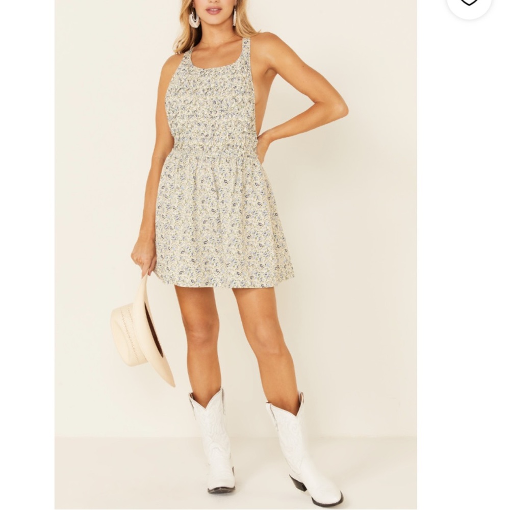 Free People | petunia mini dress tea combo | size small